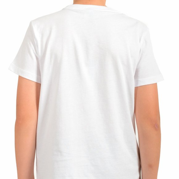 Emporio Armani EA7 Boys White Short Sleeve Logo Print Crewneck T-Shirt - Picture 3 of 7